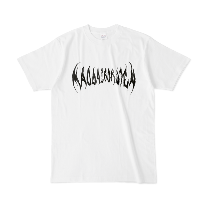 Tシャツ - L - 白地×黒ロゴ