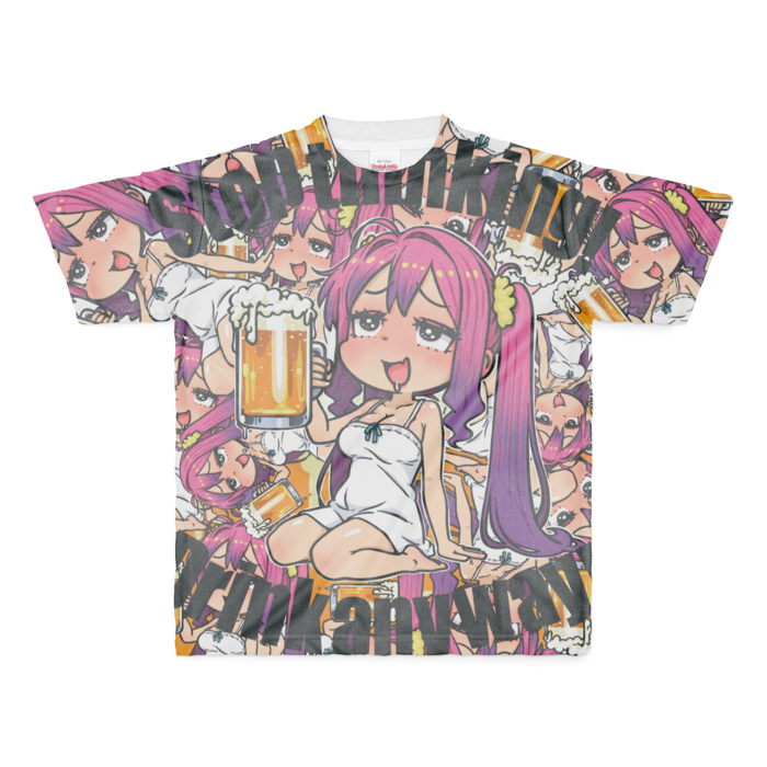 フルグラフィックTシャツ - M - 両面印刷
