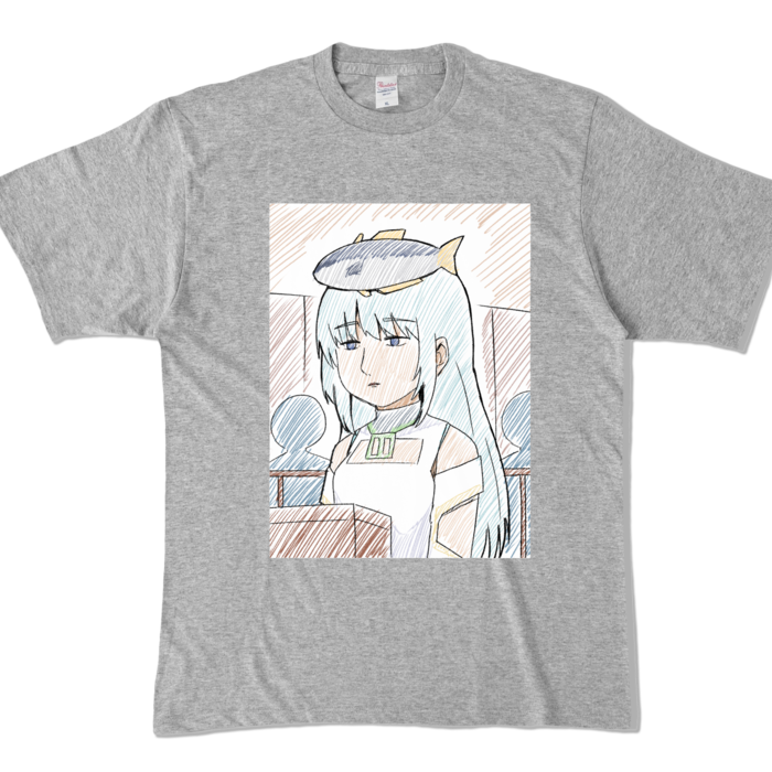 カラーTシャツ - XL - 杢グレー (濃色)