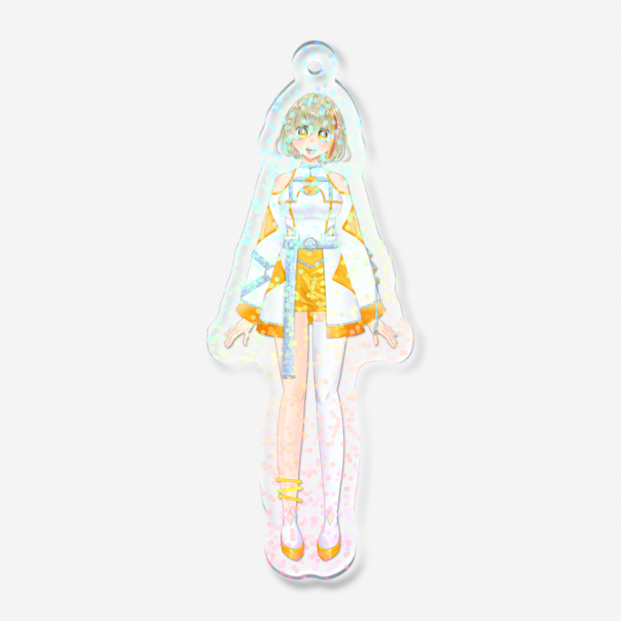 ホログラムアクリルキーホルダー - 70 × 70mm