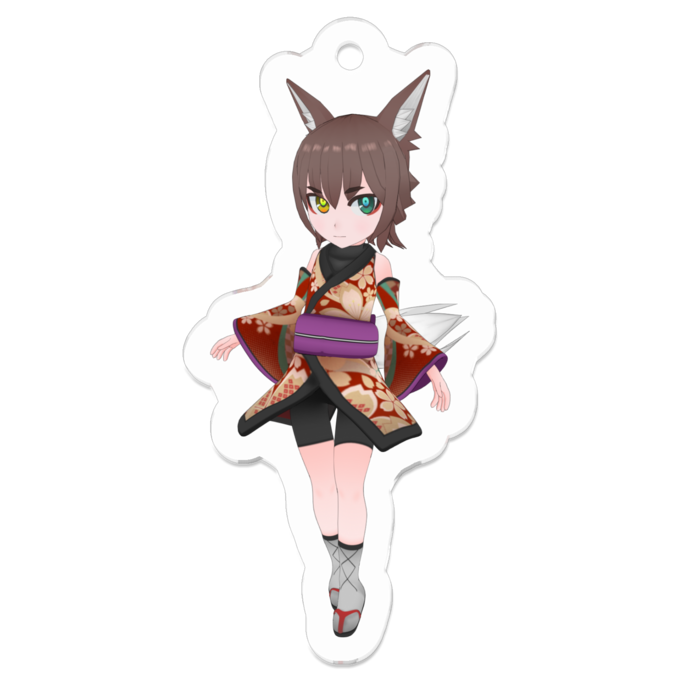 アクリルキーホルダー（コーティング） - 50 x 50 (mm)