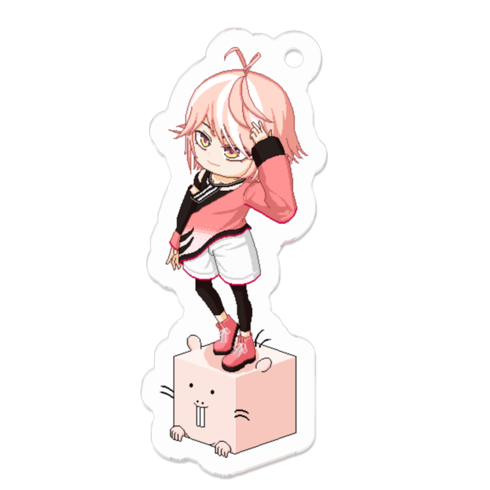 アクリルキーホルダー（コーティング） - 50 x 50 (mm)