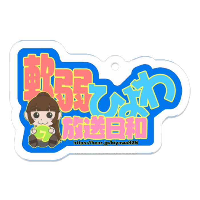 アクリルキーホルダー - 50 x 50 (mm):URLあり