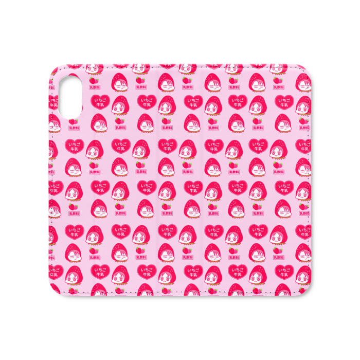 手帳型iPhoneケース（ベルトなし） - iPhone XS / X - ストラップ穴 なし