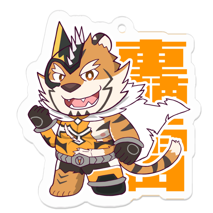 アクリルキーホルダー(コーティング) - 50 x 50 (mm)ダメージver.