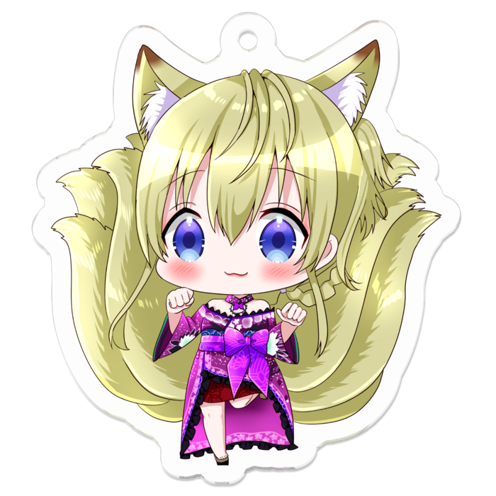 アクリルキーホルダー（コーティング） - 50 x 50 (mm)