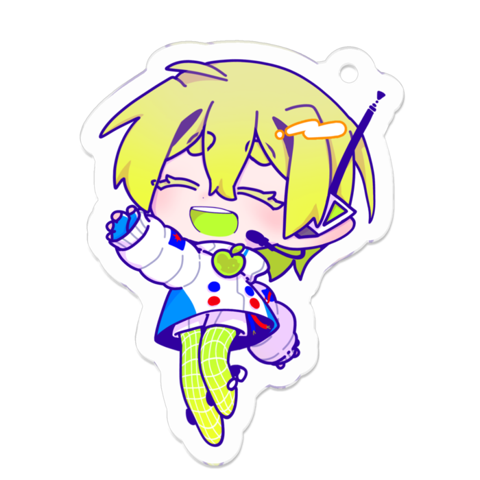 アクリルキーホルダー（コーティング） - 50 x 50 (mm)