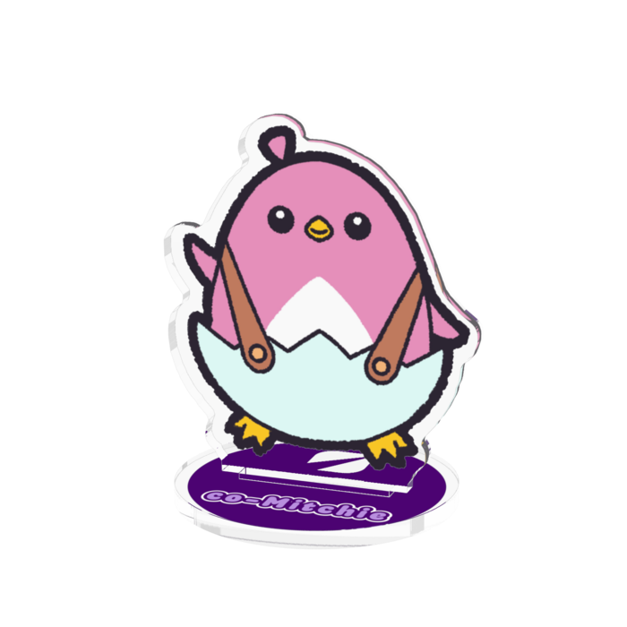 高さ５.４センチこみっちー（ピンク）アクリルフィギュア - 70x70mm