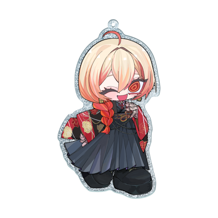 ラメアクリルキーホルダー - 100 × 100mm