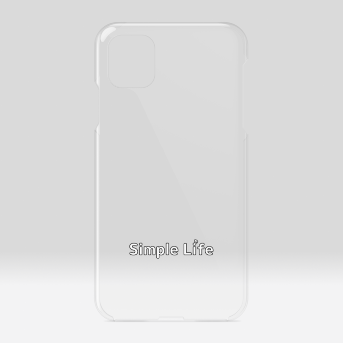 クリアiPhoneケースB　Simple Life♪　iPhone 11