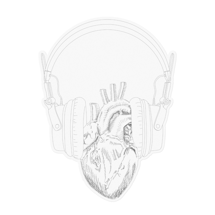 ステッカー - 160 x 160 (mm)　クリア