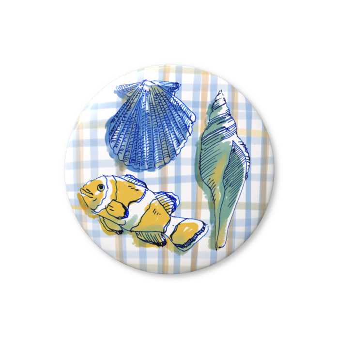 缶バッジ44mm(シチリアのキッチン)