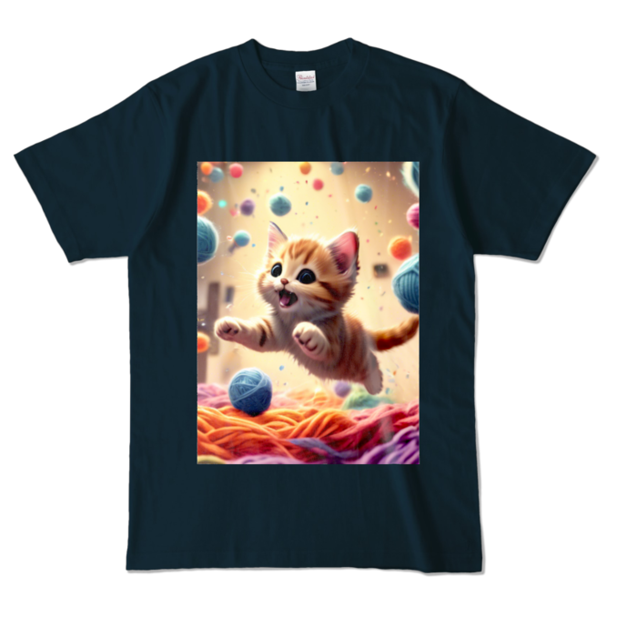 カラーTシャツ - L - ネイビー (濃色)