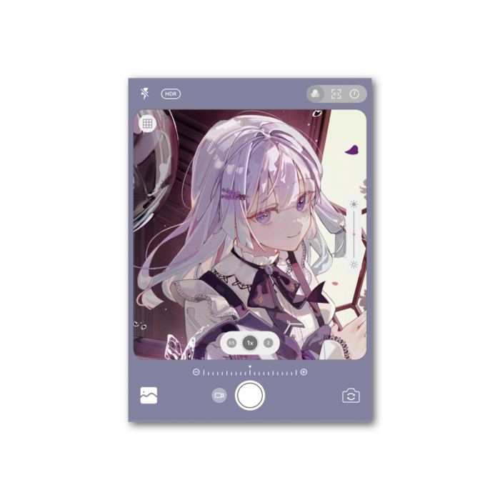 フォト風カード - 縦 - 片面