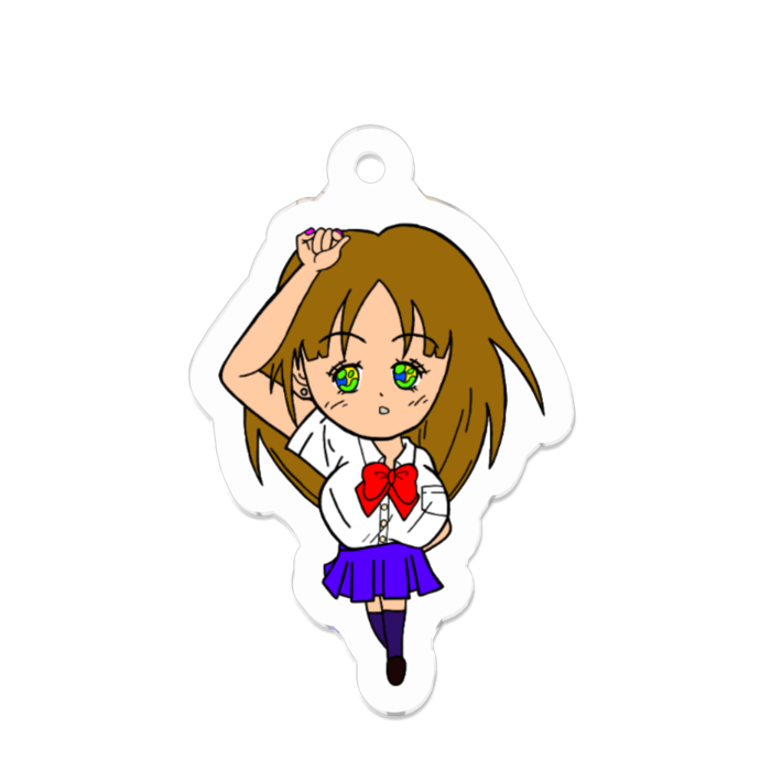 アクリルキーホルダー（コーティング） - 50 x 50 (mm)