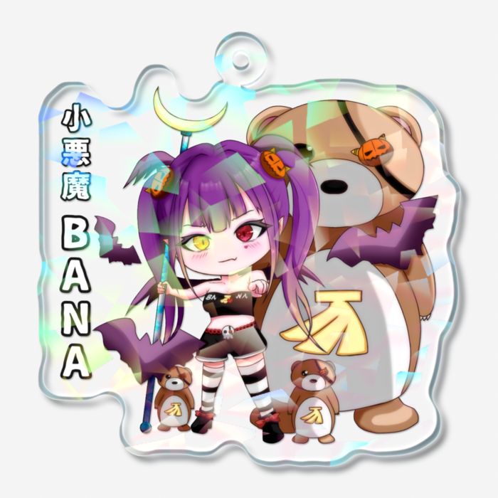 ホログラムアクリルキーホルダー - 50 × 50mm