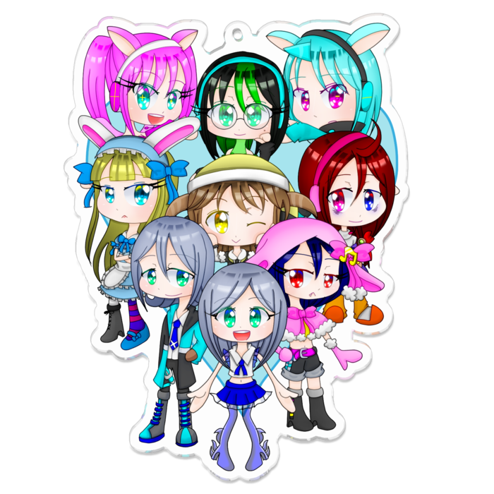 アクリルキーホルダー - 100 x 100 (mm)