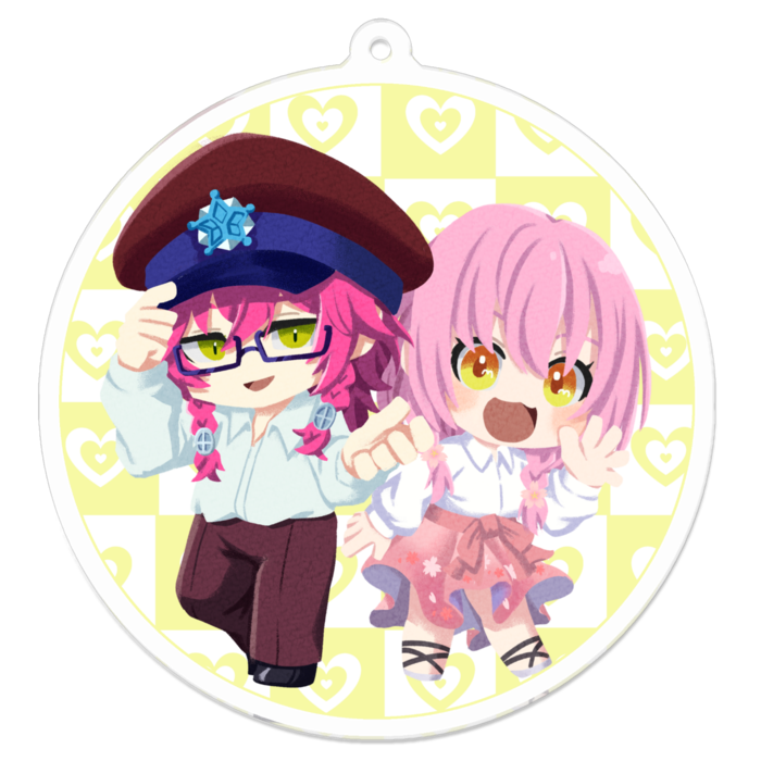 アクリルキーホルダー - 70 x 70 (mm)