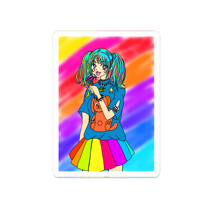 アクリルバッジ - 50 x 50 (mm)