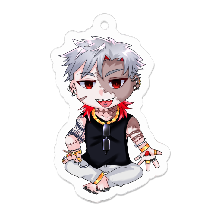 アクリルキーホルダー（コーティング） - 50 x 50 (mm)