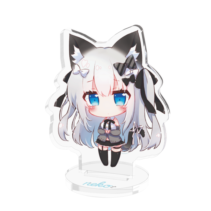 ねこちゃんアクリルフィギュア リボン とりぷるもぐもぐ Booth ねこちゃんアクリルフィギュア リボン とりぷるもぐもぐ Booth