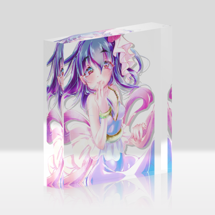 ①正方形アクリルブロック - 100x100mm