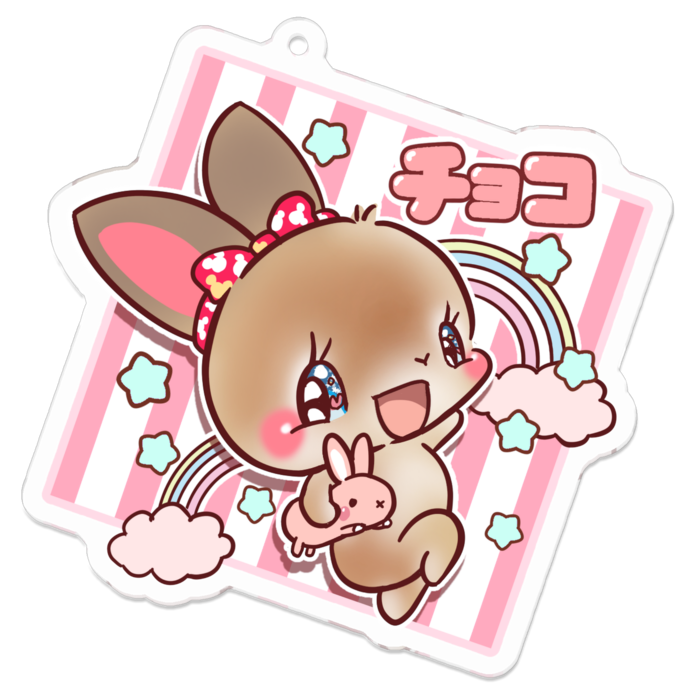 アクリルキーホルダー - 70 x 70 (mm)