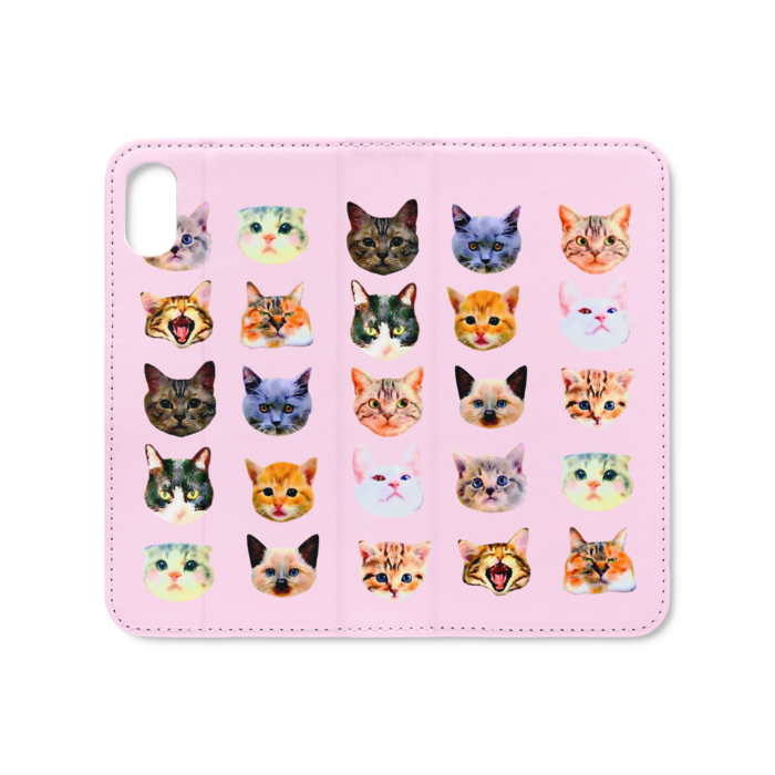 手帳型iPhoneケース(ベルトなし) - iPhone XS / X - ストラップ穴 なし