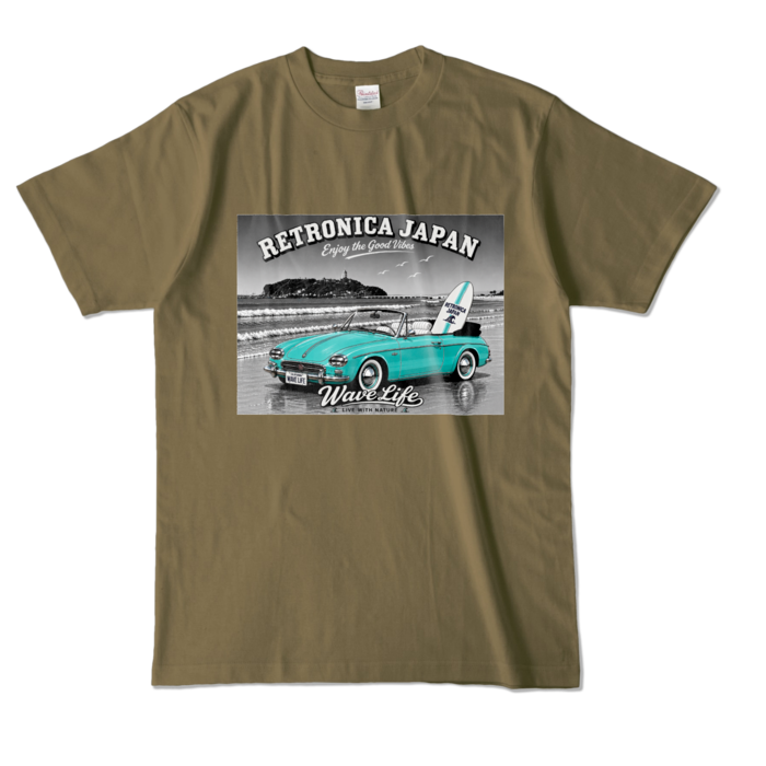 カラーTシャツ - L - オリーブ (濃色)