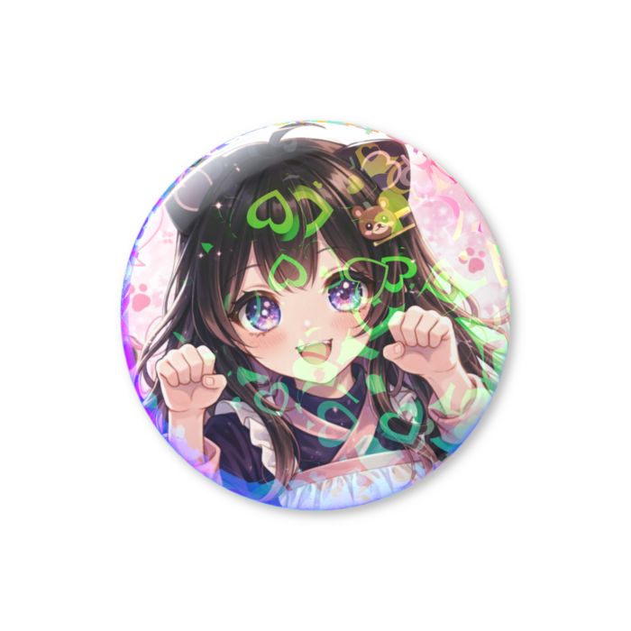 ホログラム缶バッジ  りお B