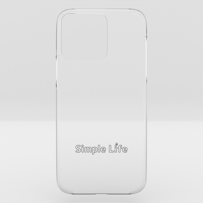 クリアiPhoneケースB　Simple Life♪　iPhone 15ProMax