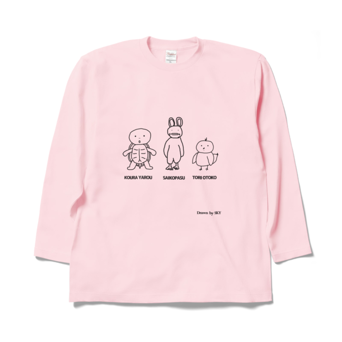 ロングスリーブTシャツ - XL - ライトピンク