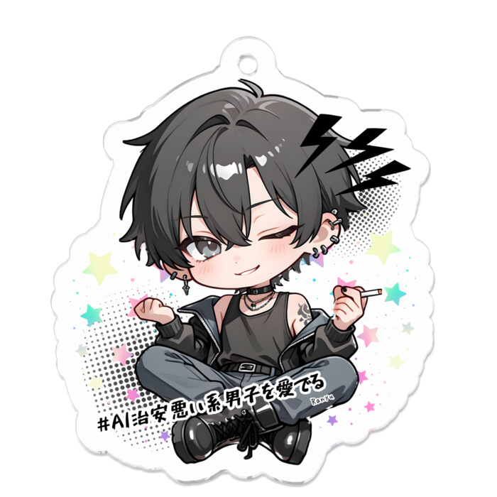 らんゆタグシリーズ【アクリルキーホルダーA】