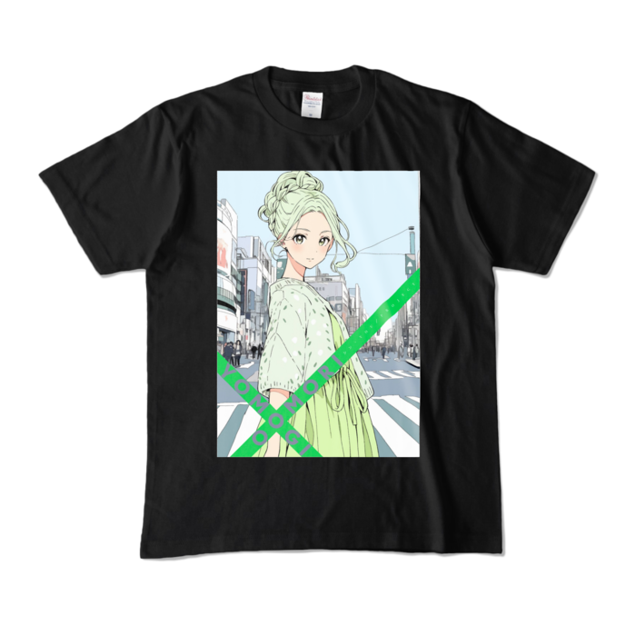 カラーTシャツ - M - ブラック (濃色)よもぎ