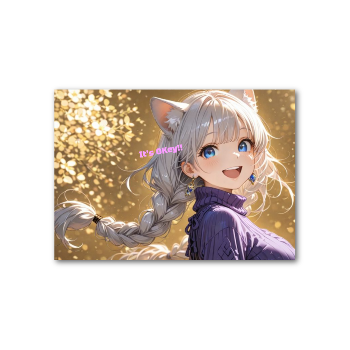 フォト風カード - 横 - 両面