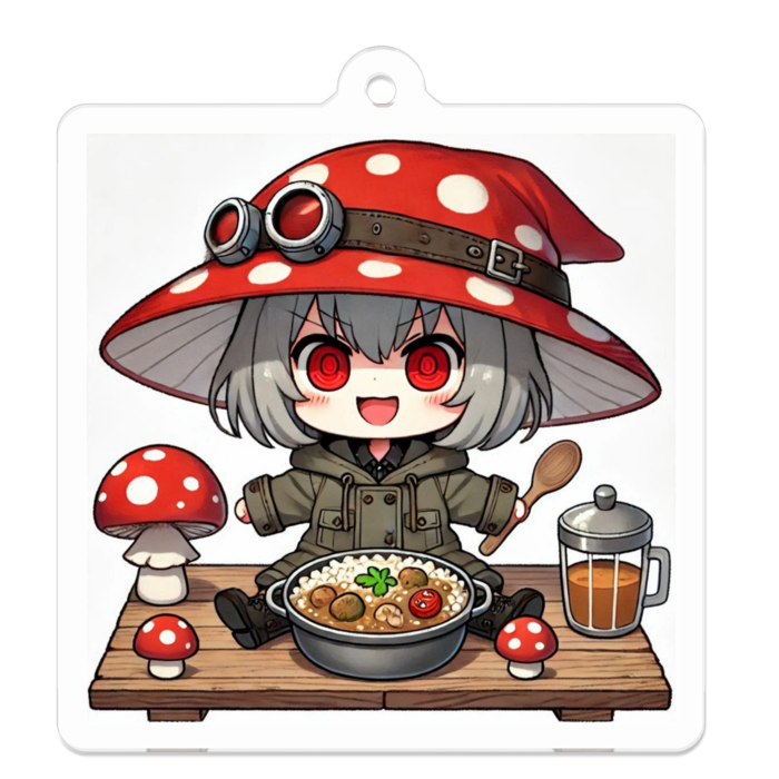 アクリルキーホルダー - 50 x 50 (mm)