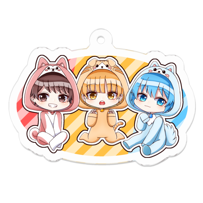 アクリルキーホルダー - 50 x 50 (mm)