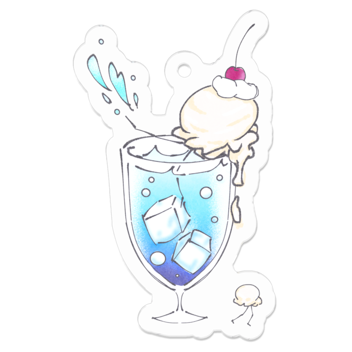 アクリルキーホルダー - 50 x 50 (mm)