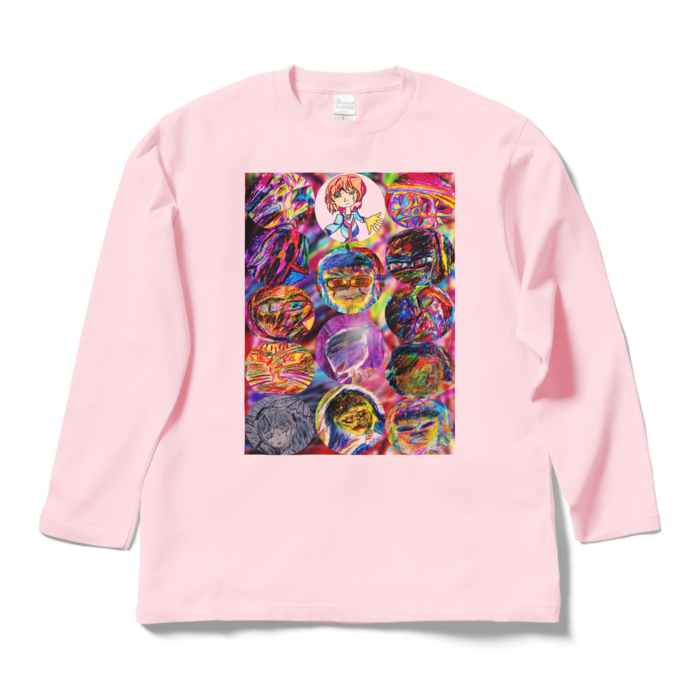 ロングスリーブTシャツ - L - ライトピンク