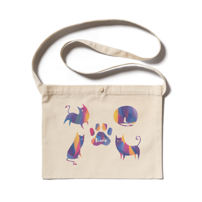 サコッシュ - 300 x 230 (mm)ナチュラル