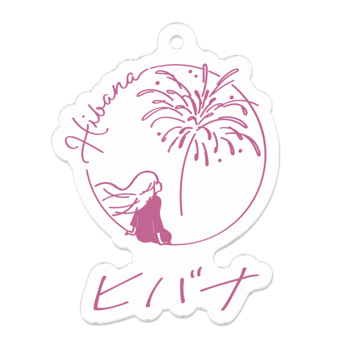 アクリルキーホルダー - 50 x 50 (mm)