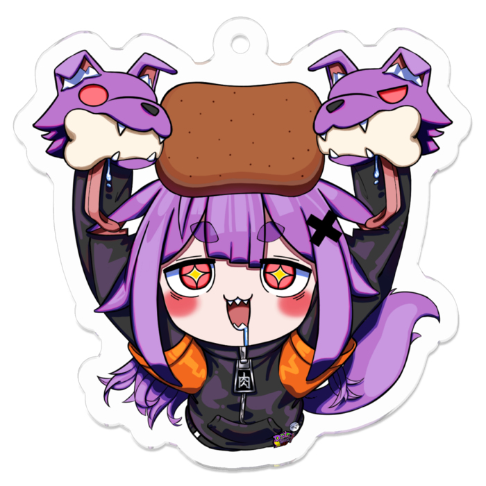おにくるるこアクキー - 50 x 50 (mm)