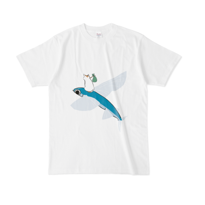 ねこ旅Tシャツ - L - 白