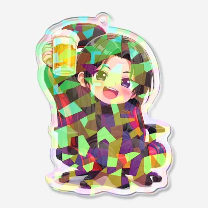 ホログラムアクリルキーホルダー - 70 × 70mm