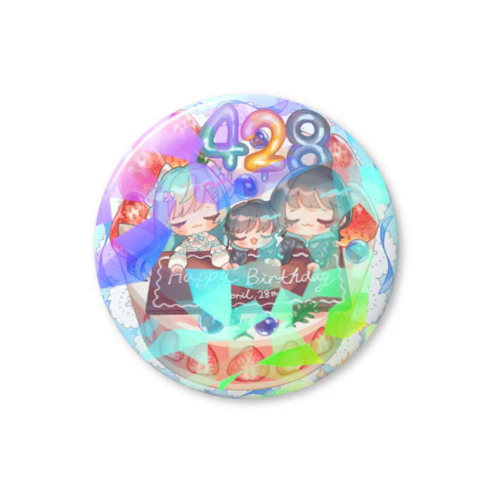 ホログラム缶バッジ - 44mm