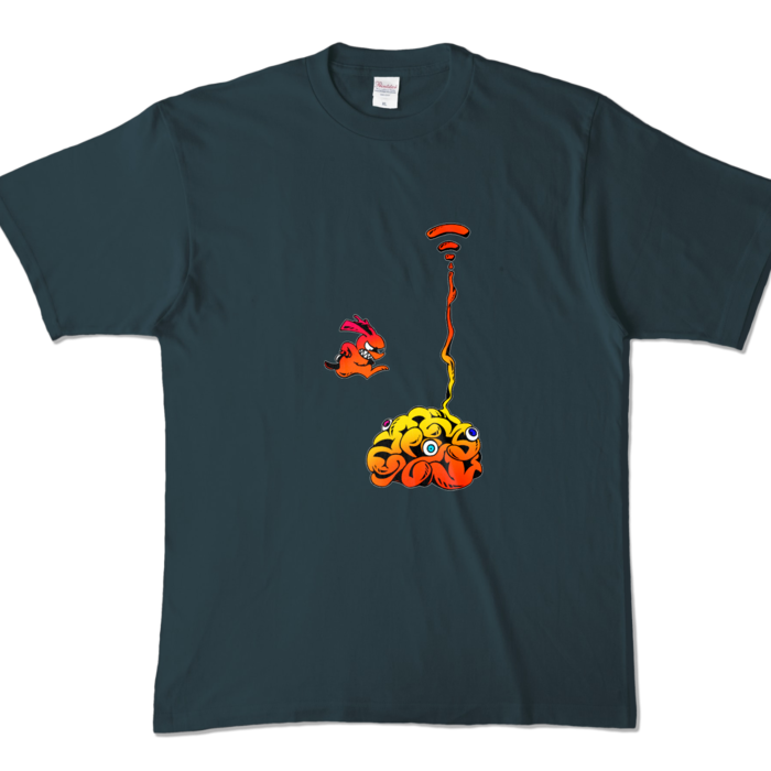 カラーTシャツ - XL - デニム (濃色)(2)