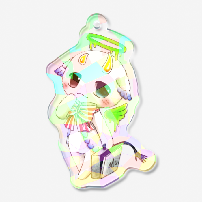 ホログラムアクリルキーホルダー - 50 × 50mm