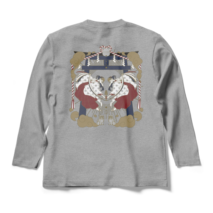 ロングスリーブTシャツ - M - 杢グレー