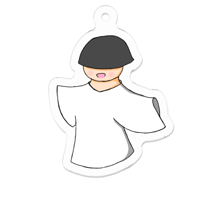 アクリルキーホルダー(コーティング) - 50 x 50 (mm)