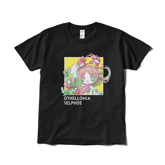 ちびキャラ「審判セルフィ」デザインTシャツ（L/ブラック）